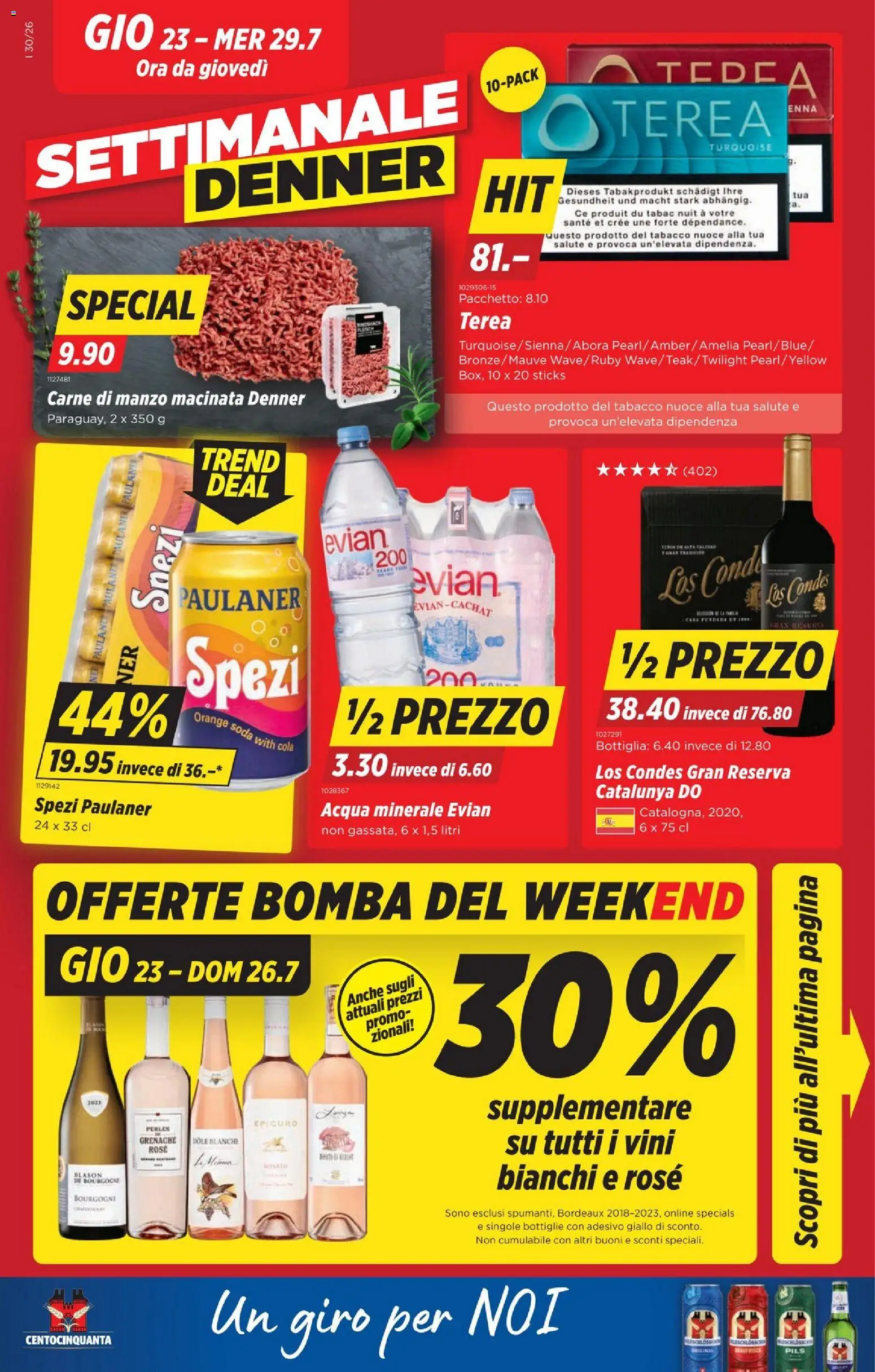 Vorschau des Merkblatts Denner aktionen IT vom Shop Denner gültig von 23.07.2026 bis 29.07.2026