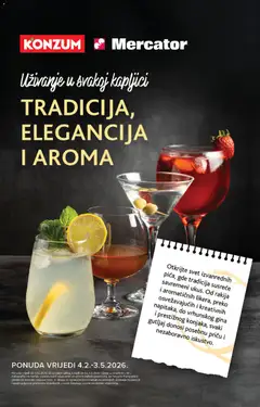 Pregled letka Katalog pića trgovine KONZUM vrijedi od 04.02.2026