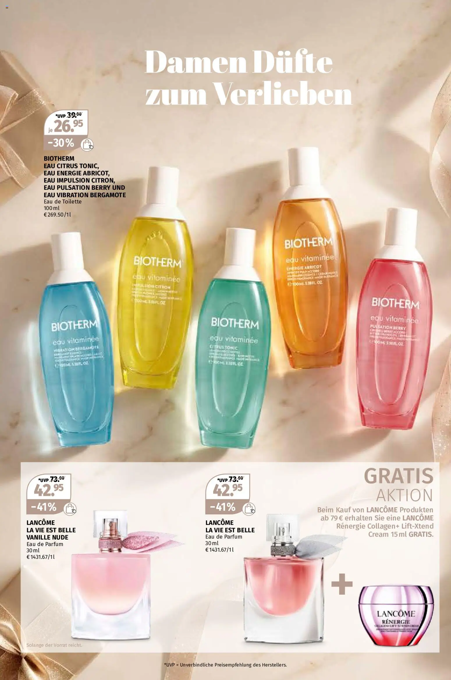 Vorschau von dem Prospekt des Geschäftes Müller, gültig ab dem 02.11.2026 - Toilette, Parfüm, Eau de Toilette, Vanille, Eau de Parfum