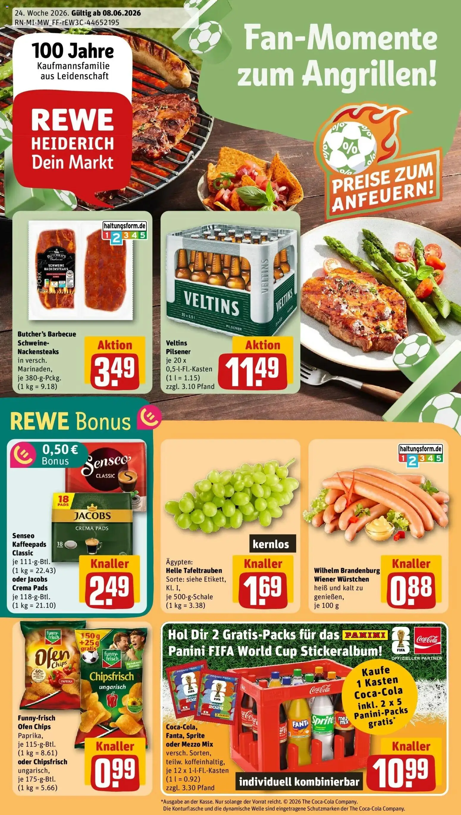 Vorschau von dem Prospekt des Geschäftes Rewe, gültig ab dem 08.06.2026