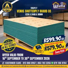Preview of Laduma Hardware flyer valid from 16/09/2026