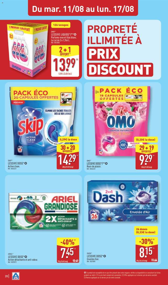Nouveau catalogue Aldi à partir du 11/08