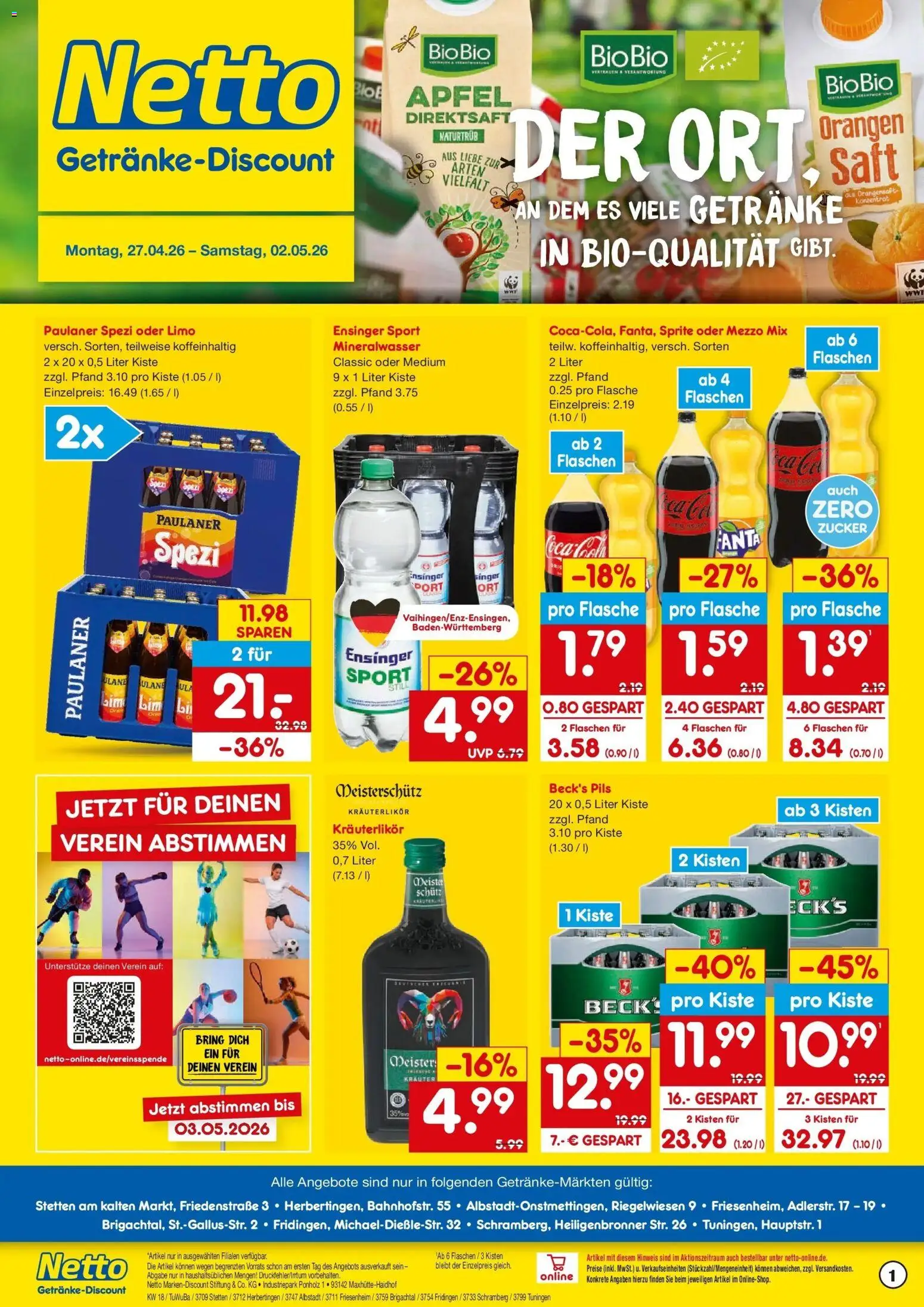 Vorschau von dem Prospekt des Geschäftes Netto Marken-Discount, gültig ab dem 27.04.2026