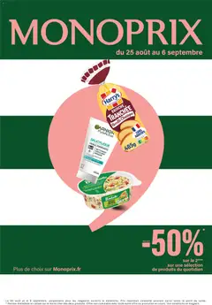 Prévisualisation de Monoprix catalogue du magasin Monoprix formulaire valide 25/08/2026