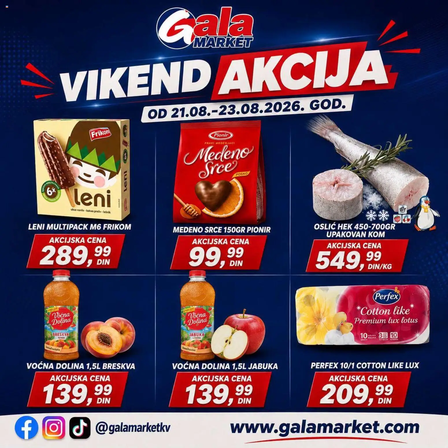 Pregled Gala MARKET kataloga - važi od 21.08.2026