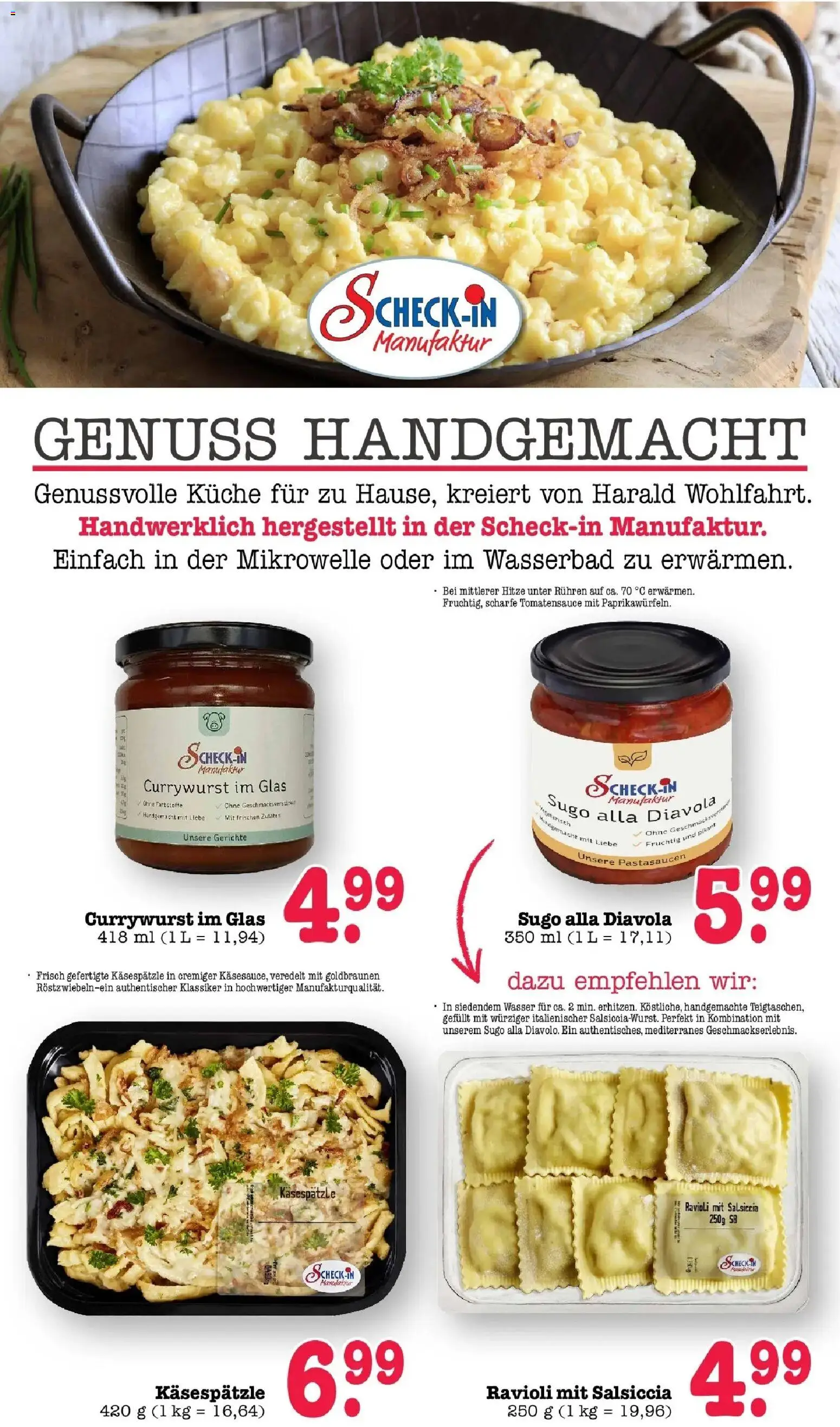 Vorschau von dem Prospekt des Geschäftes Edeka, gültig ab dem 26.10.2026 - Küche, Wasser, Gerichte, Mikrowelle
