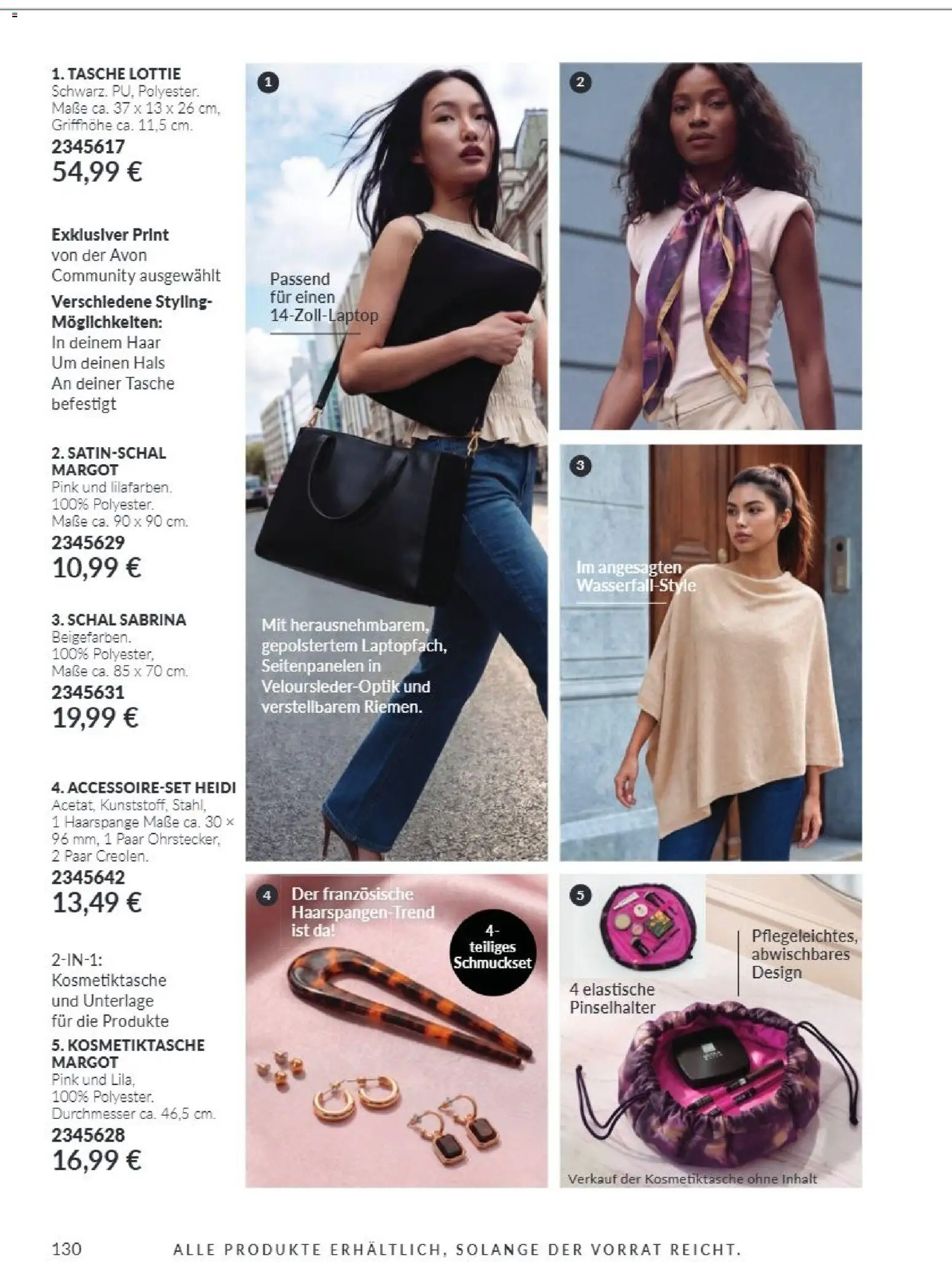 Vorschau von dem Prospekt des Geschäftes Avon, gültig ab dem 01.10.2026 - Tasche, Schal
