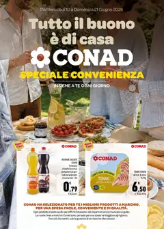 Anteprima dell'opuscolo Conad volantino Tutto il buono è di casa Sicilia dal negozio Conad valido da 10/06/2026