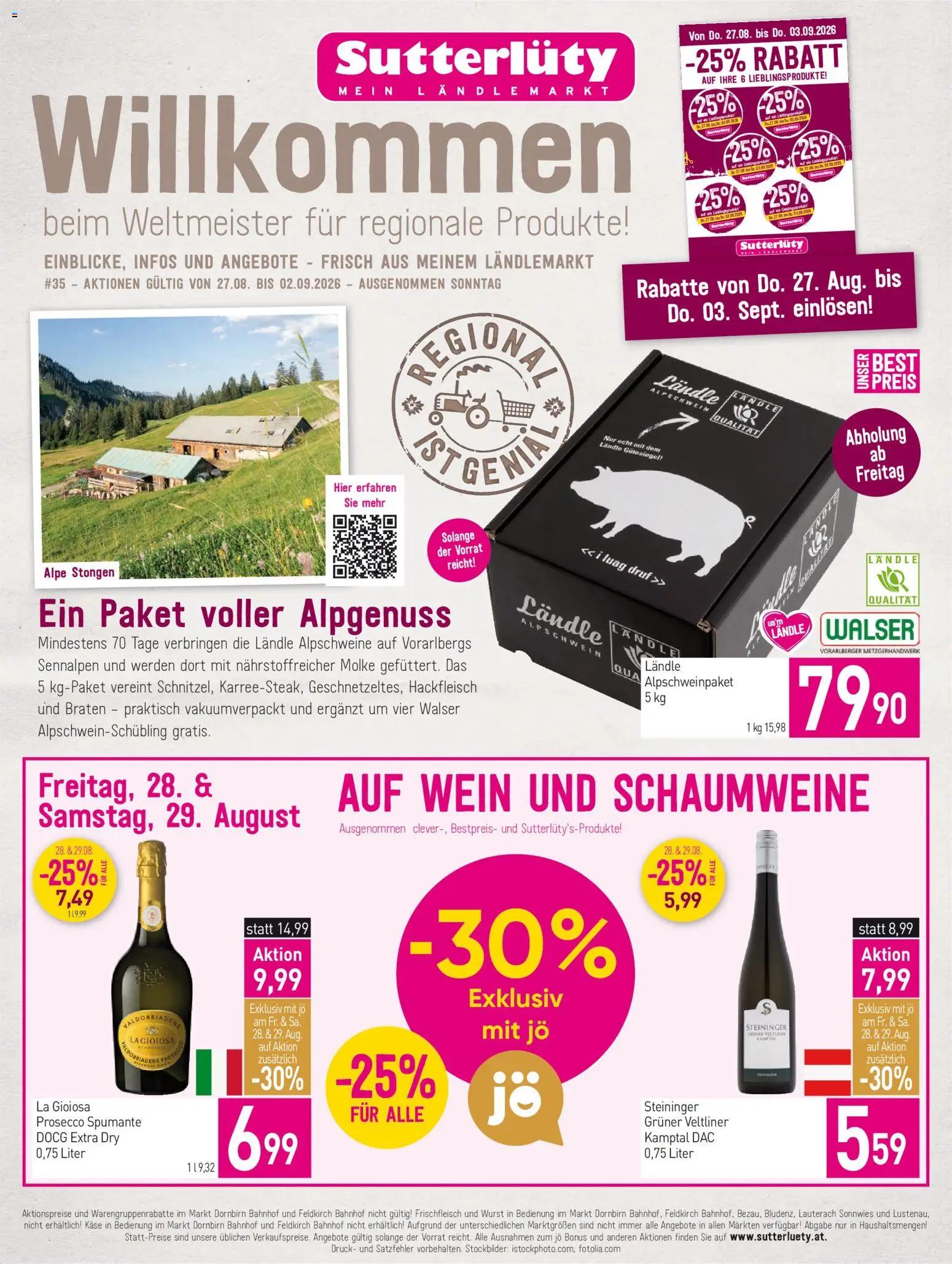 Vorschau der Angebote: Sutterlüty Sutterlüty Flugblatt gültig ab 27.08.2026