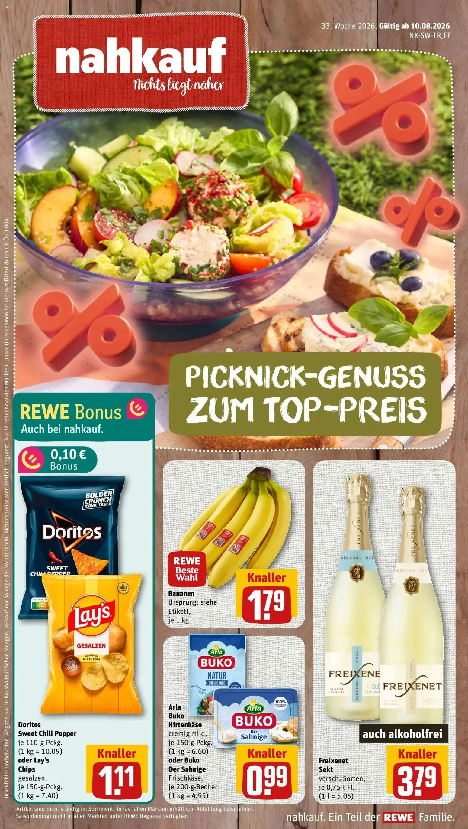 Vorschau von dem Prospekt des Geschäftes Rewe, gültig ab dem 10.08.2026