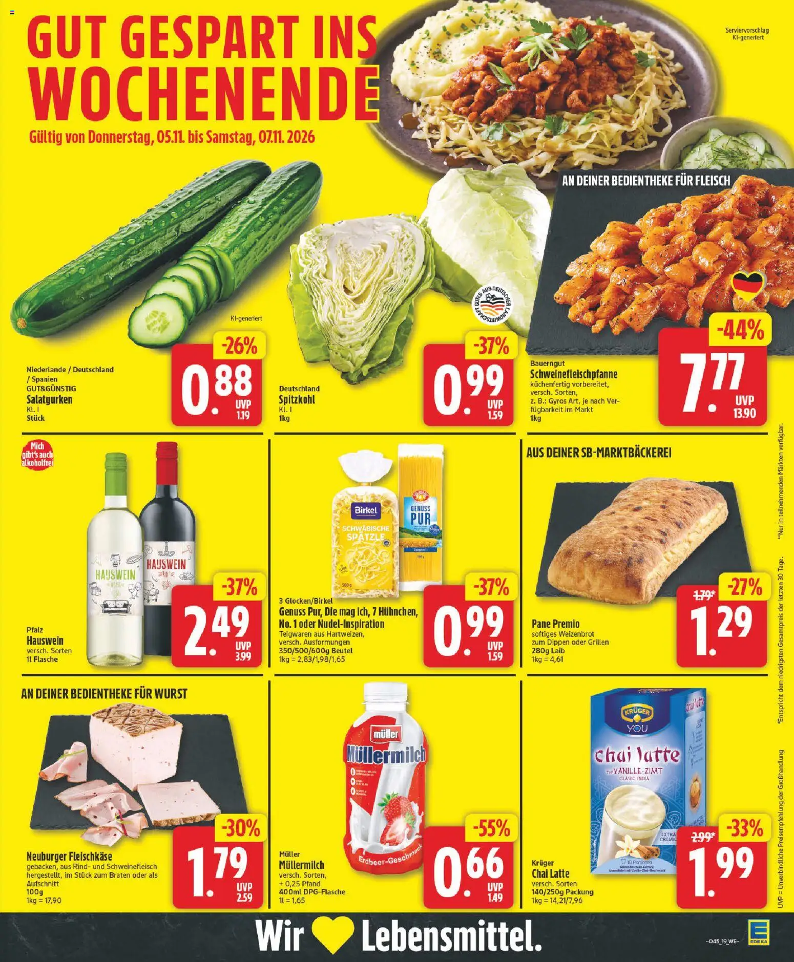 Vorschau von dem Prospekt des Geschäftes Edeka, gültig ab dem 02.11.2026