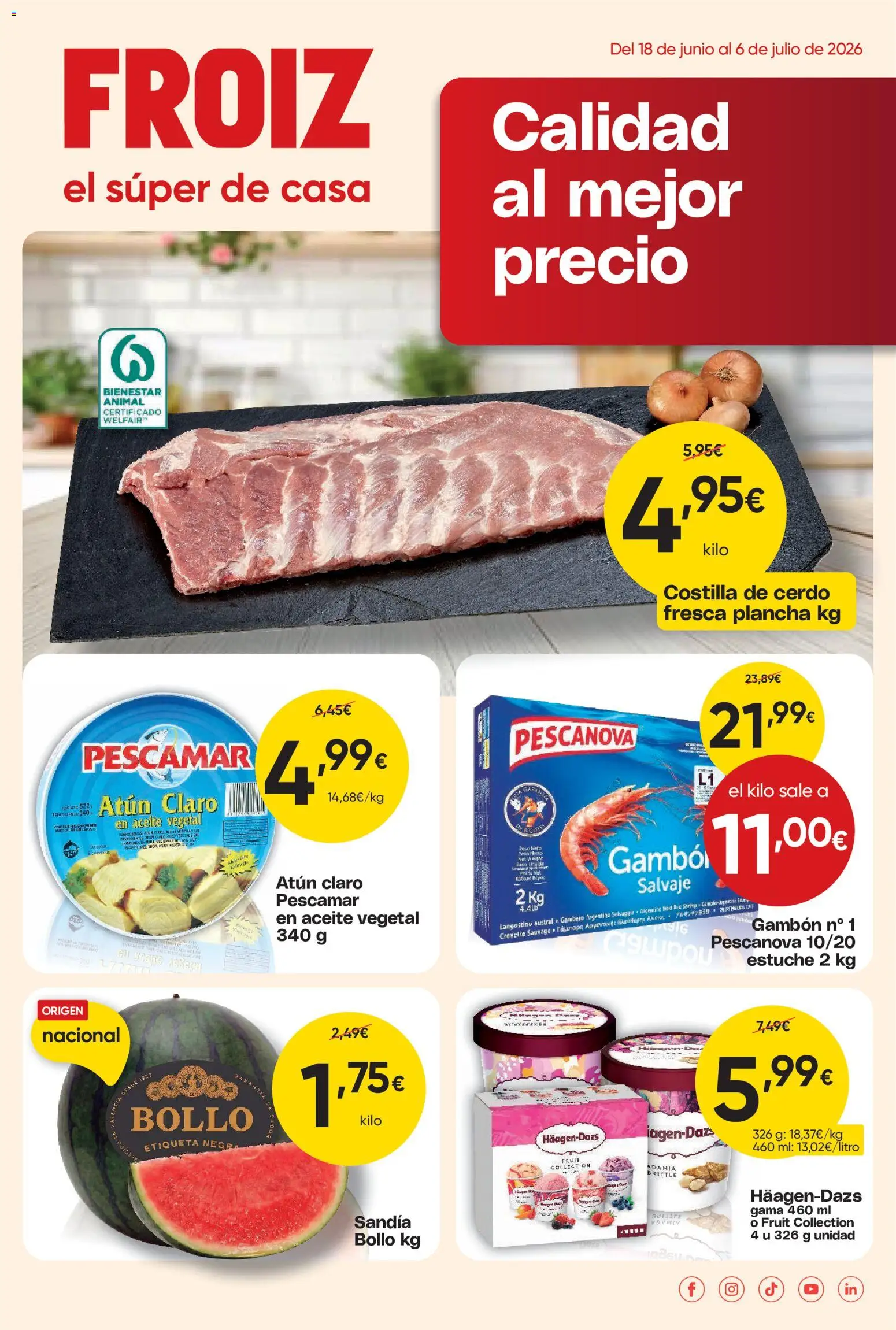 Vista previa del folleto de la tienda Froiz válido desde el 18/06/2026 