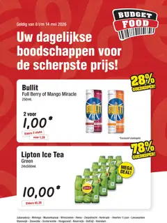 Voorbeeld van Budget Food folder van winkel Budget Food geldig vanaf 08-05-2026