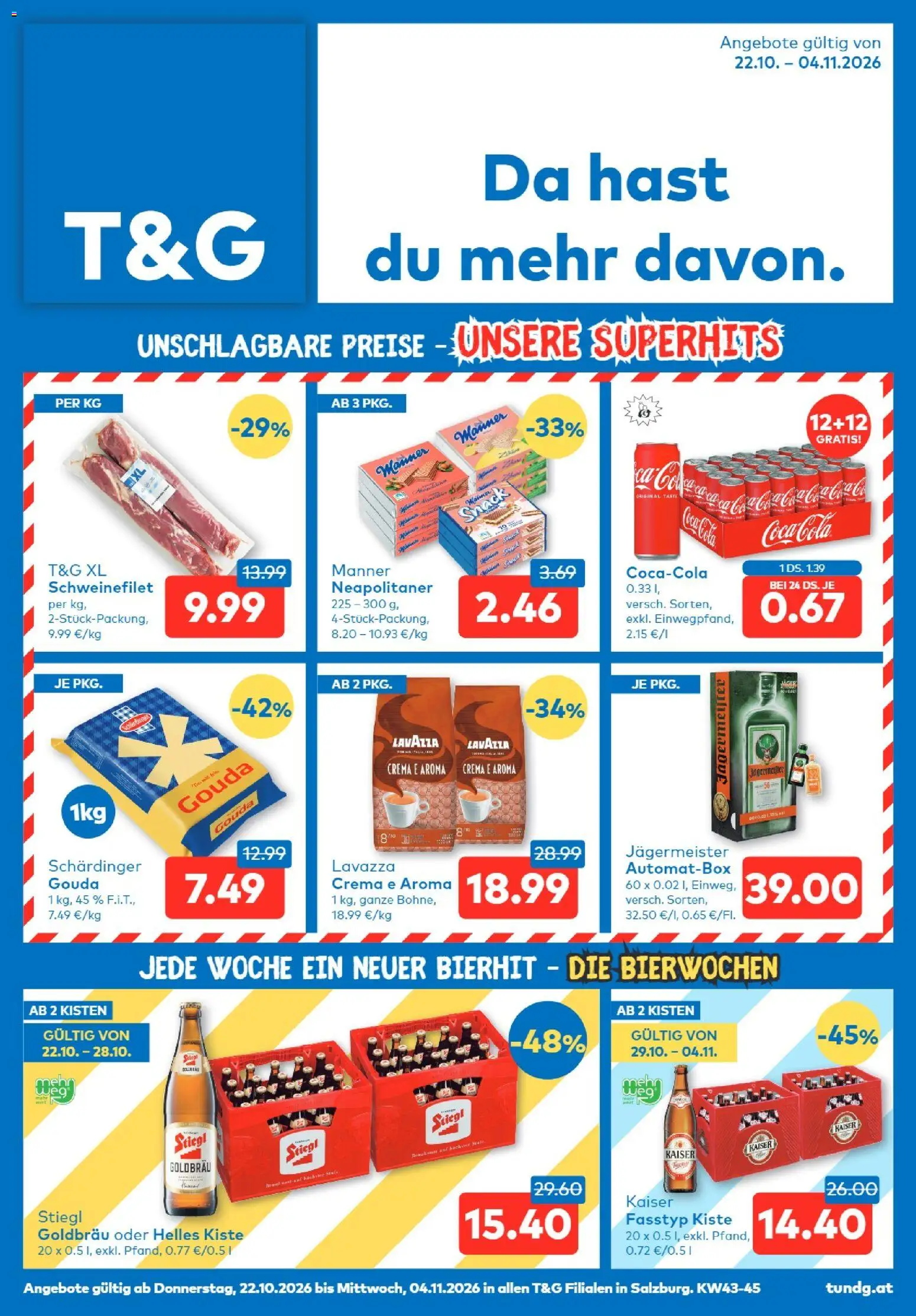 Vorschau der Angebote: T&G T&G Salzburg gültig ab 22.10.2026