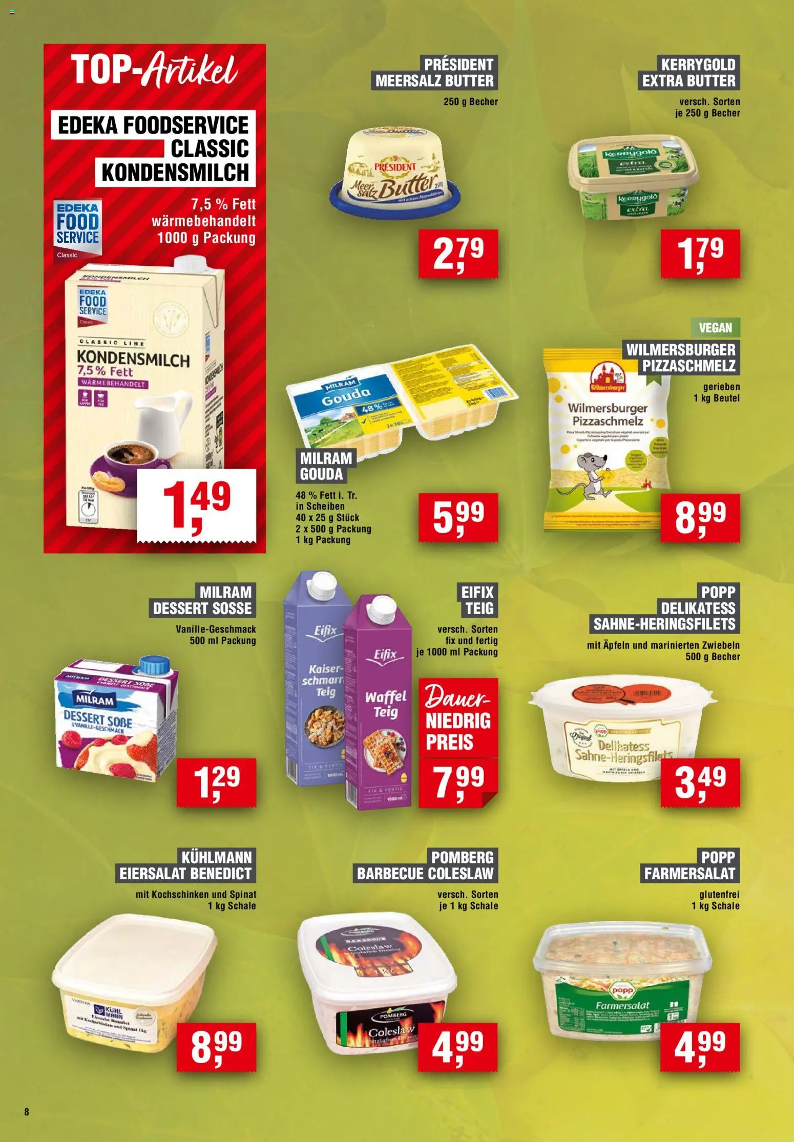 Vorschau von dem Prospekt des Geschäftes Handelshof, gültig ab dem 05.11.2026 - Butter, Kondensmilch, Gouda, Soße, Zwiebeln, Milram