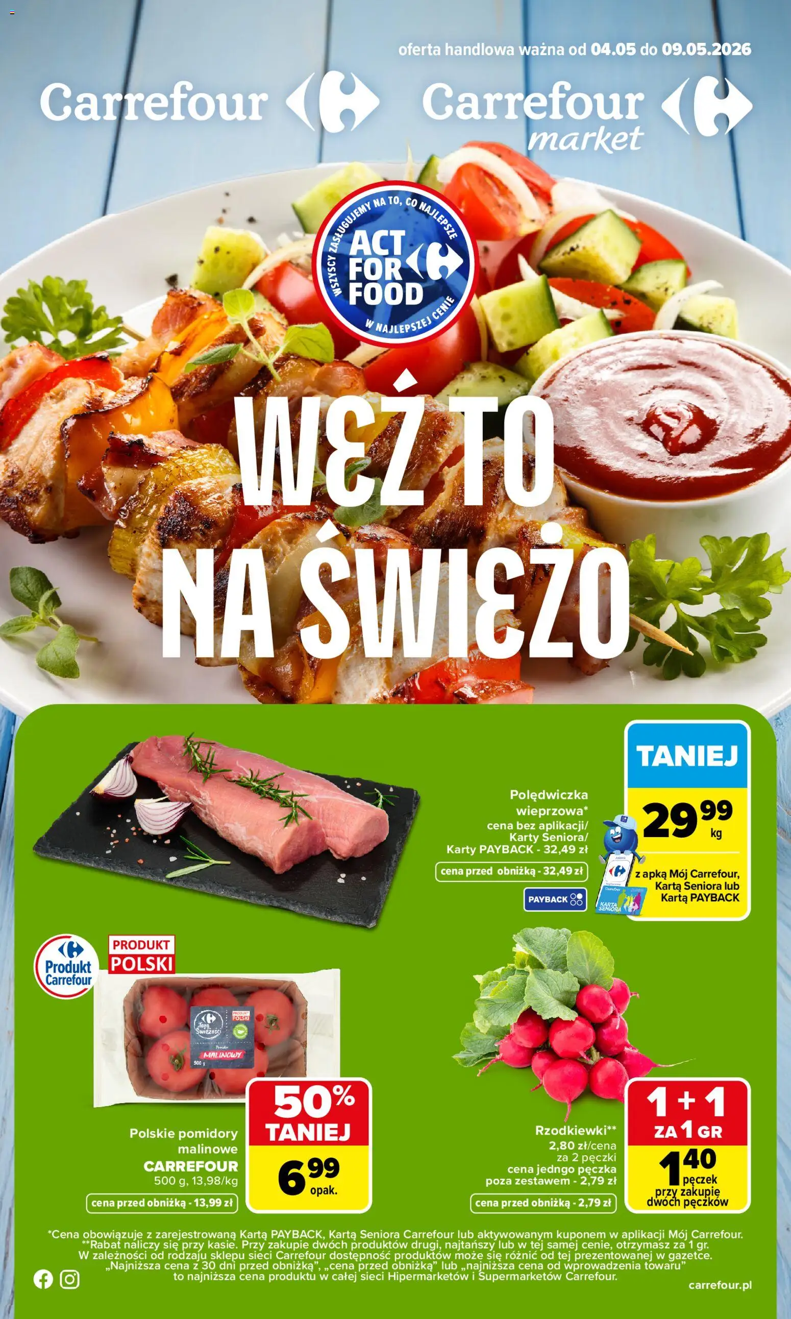 Pogląd gazetki "Carrefour gazetka - Weź to na świeżo" ze sklepu Carrefour ważnej od 04.05.2026