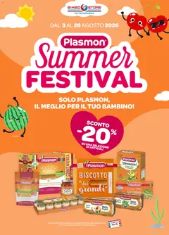 Anteprima dell'opuscolo Bimbo store volantino Summer Festival dal negozio Bimbo store valido da 03/08/2026