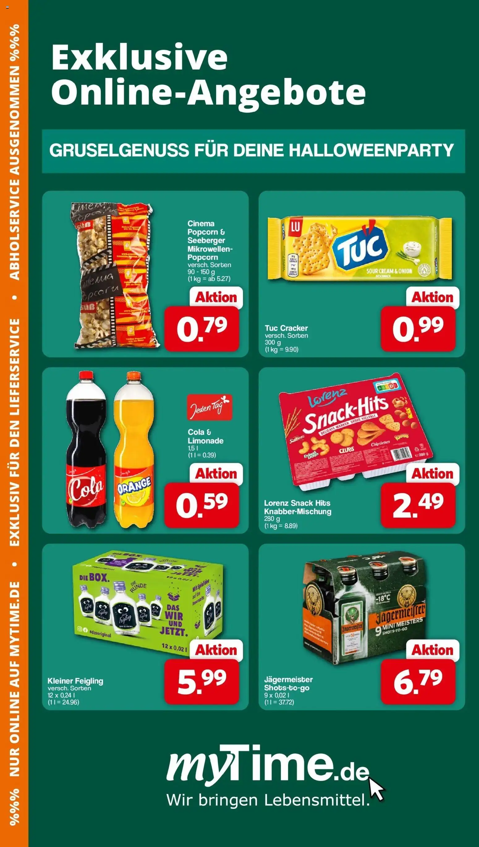 Vorschau von dem Prospekt des Geschäftes Famila Nordwest, gültig ab dem 26.10.2026 - Cola, Jägermeister, Popcorn, Limonade, Kleiner feigling