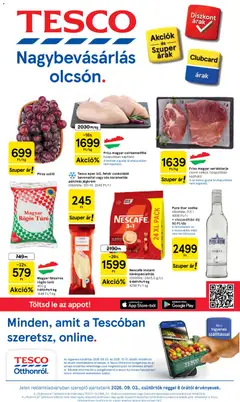 Tesco - Tesco aktuális akciós újság megtekintése, amely érvényes 2026.09.03.-től