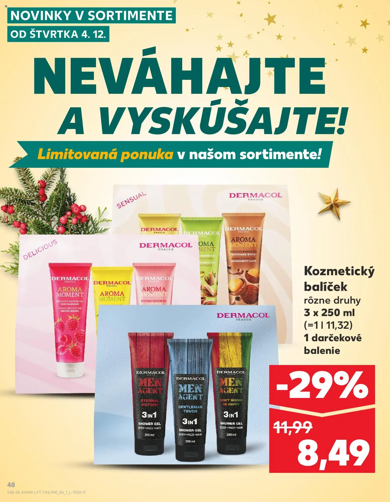 Náhľad Kaufland letáku platného od 04.12.2025 - Sprchový gél