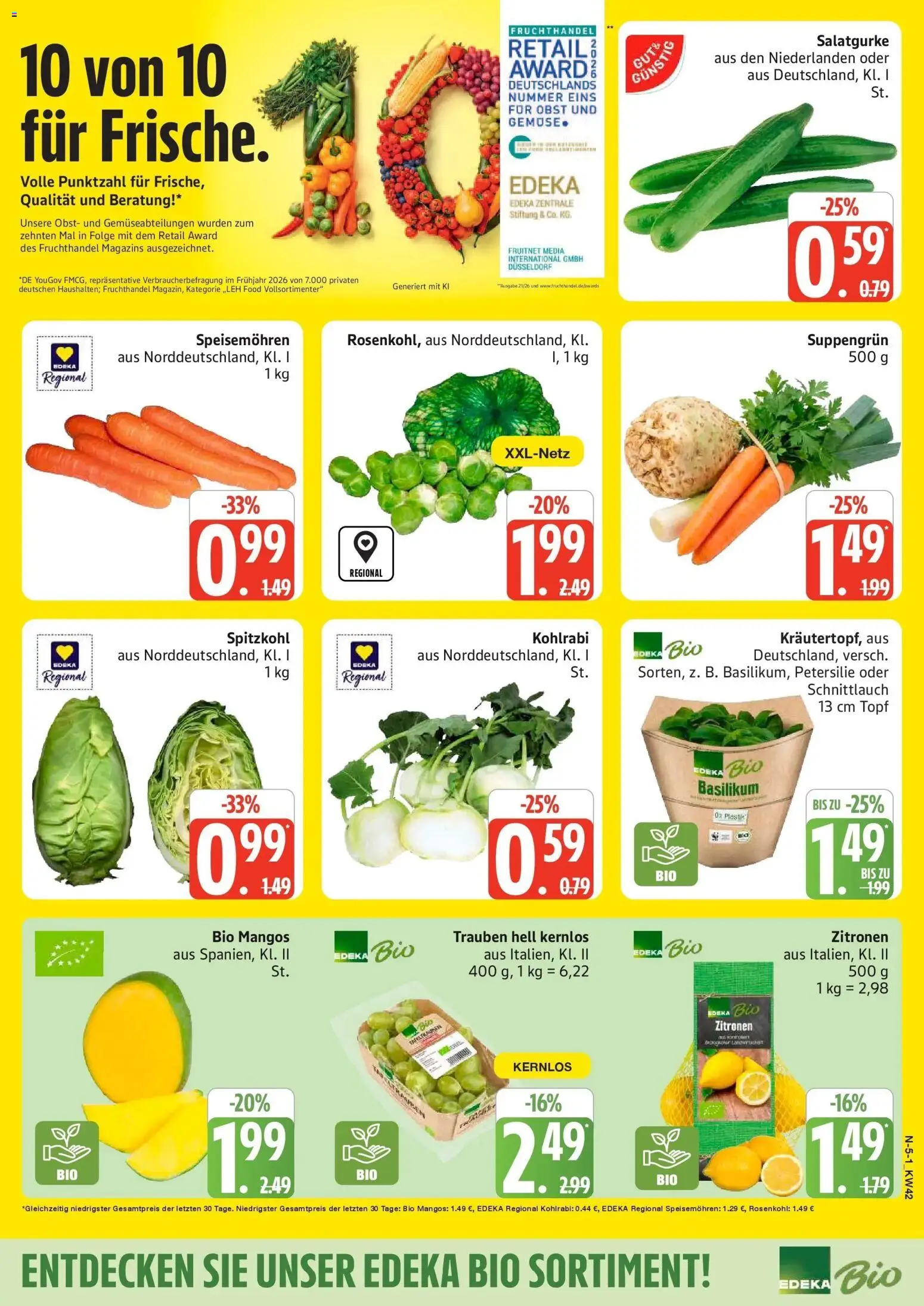 Vorschau von dem Prospekt des Geschäftes Edeka, gültig ab dem 12.10.2026