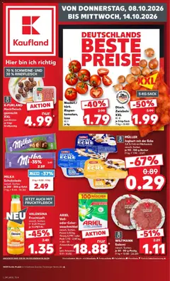 Vorschau von dem Prospekt des Geschäftes Kaufland, gültig ab dem 08.10.2026