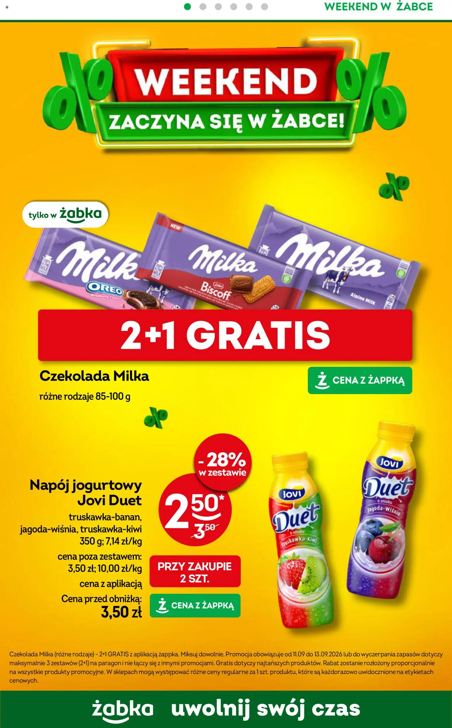 Pogląd gazetki "Żabka gazetka - Weekendowe promocje" ze sklepu Żabka ważnej od 11.09.2026