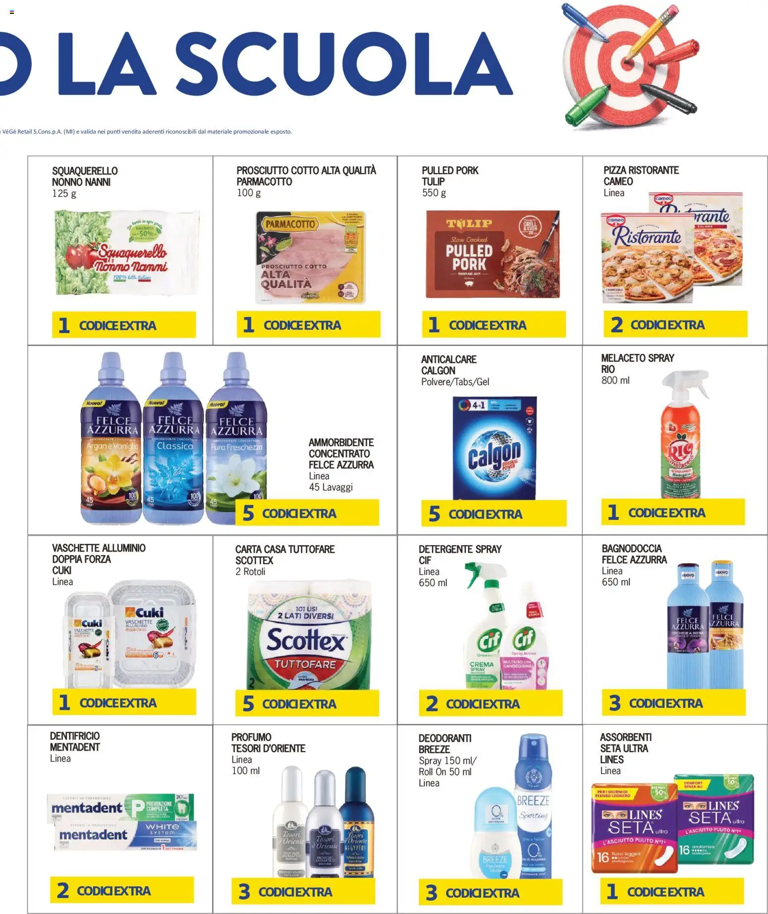 Anteprima dell'opuscolo Piccolo volantino Noi Amiamo la Scuola dal negozio Piccolo valido da 19/10/2026 - Pizza, Crema, Orchidea, Profumo, Vaniglia, Assorbenti, Dentifricio, Anticalcare
