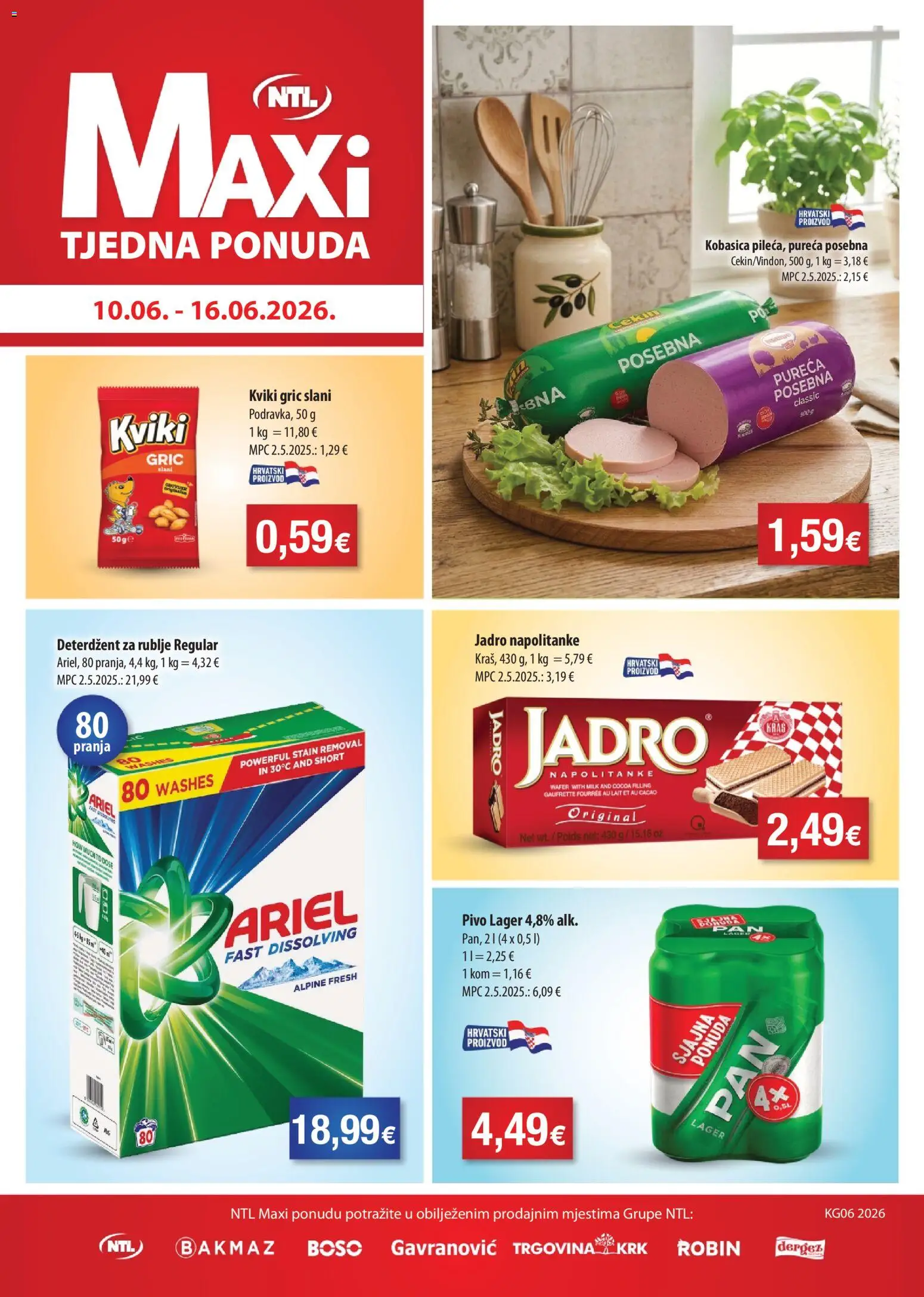 Pregled letka NTL Katalog trgovine NTL vrijedi od 10.06.2026