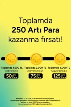 A101 A101 - Arti 02.10.2026 - Broşürünün önizlemesi