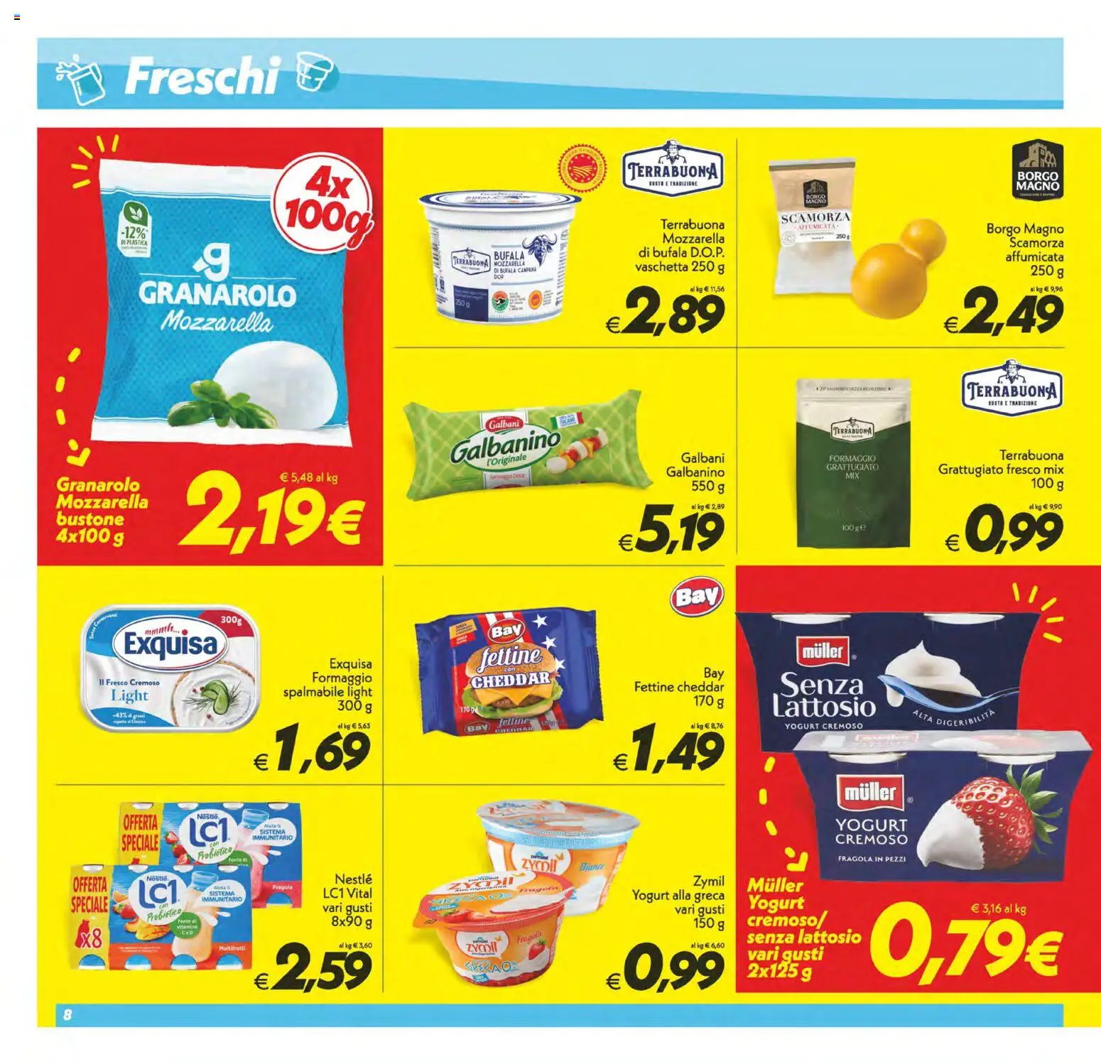 Anteprima dell'opuscolo SuperConveniente volantino Messina, Siracusa, Palermo dal negozio SuperConveniente valido da 23/10/2026 - Formaggio, Yogurt, Mozzarella, Cheddar, Senza lattosio, Yogurt cremoso
