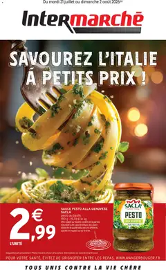 Prévisualisation de Intermarché Savourez l'italie à petits prix du magasin Intermarché formulaire valide 21/07/2026