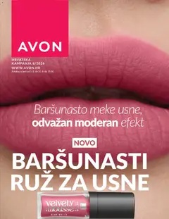 Pregled letka Avon Katalog trgovine Avon vrijedi od 01.08.2026