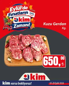 Kim Market Kim Market - Kasap 10.09.2026 - Broşürünün önizlemesi