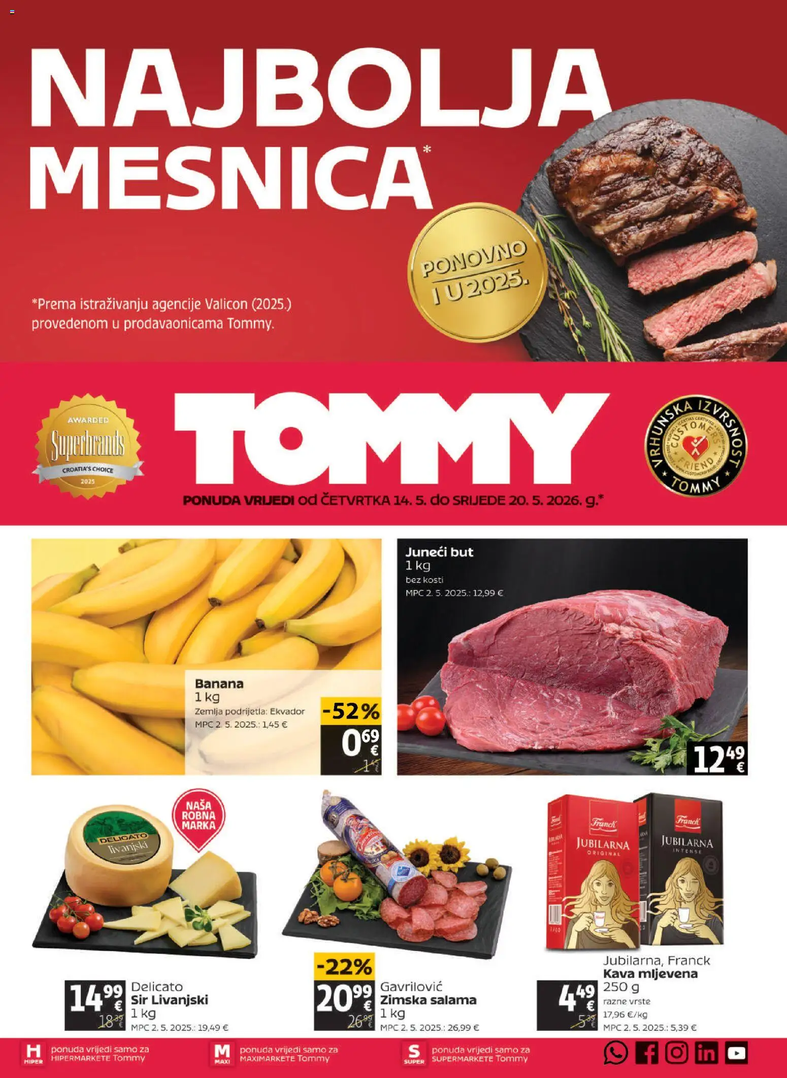 Pregled letka Tommy Katalog trgovine Tommy vrijedi od 14.05.2026