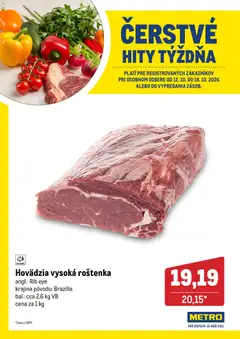 Náhľad Metro letáku platného od 12.10.2026