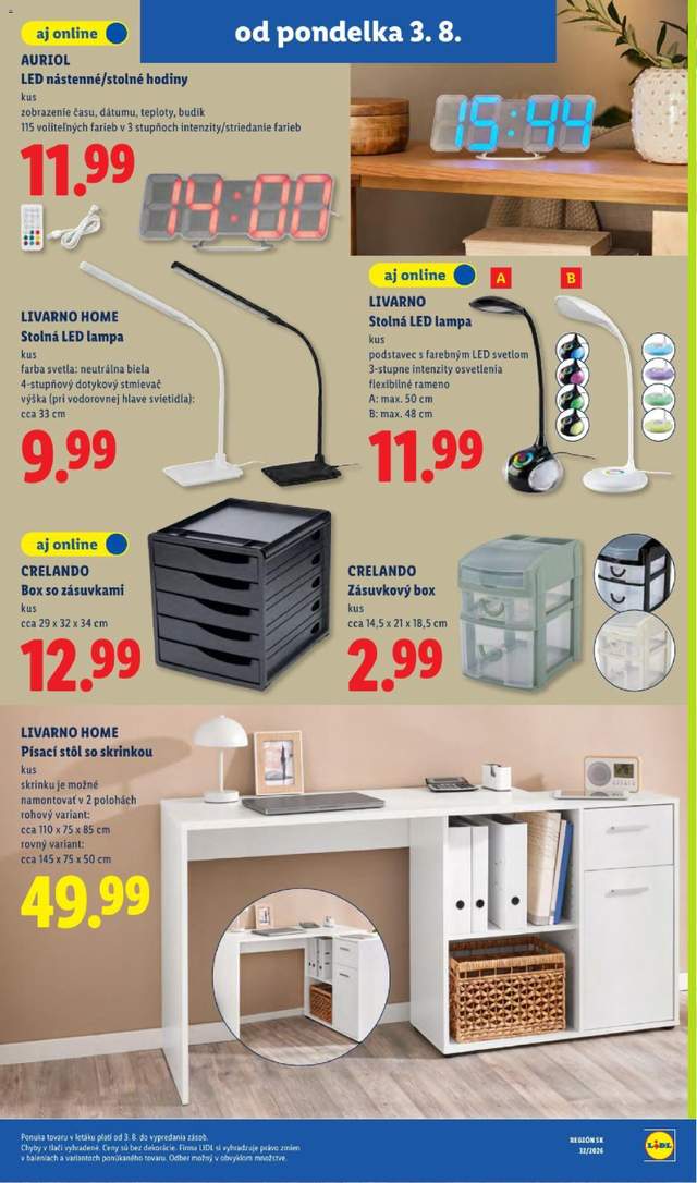 Nový Lidl leták od 03.08.