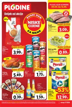 Pregled letka Plodine Katalog trgovine Plodine vrijedi od 09.09.2026