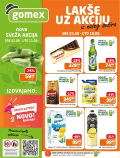 Pregled Gomex kataloga - važi od 05.08.2026