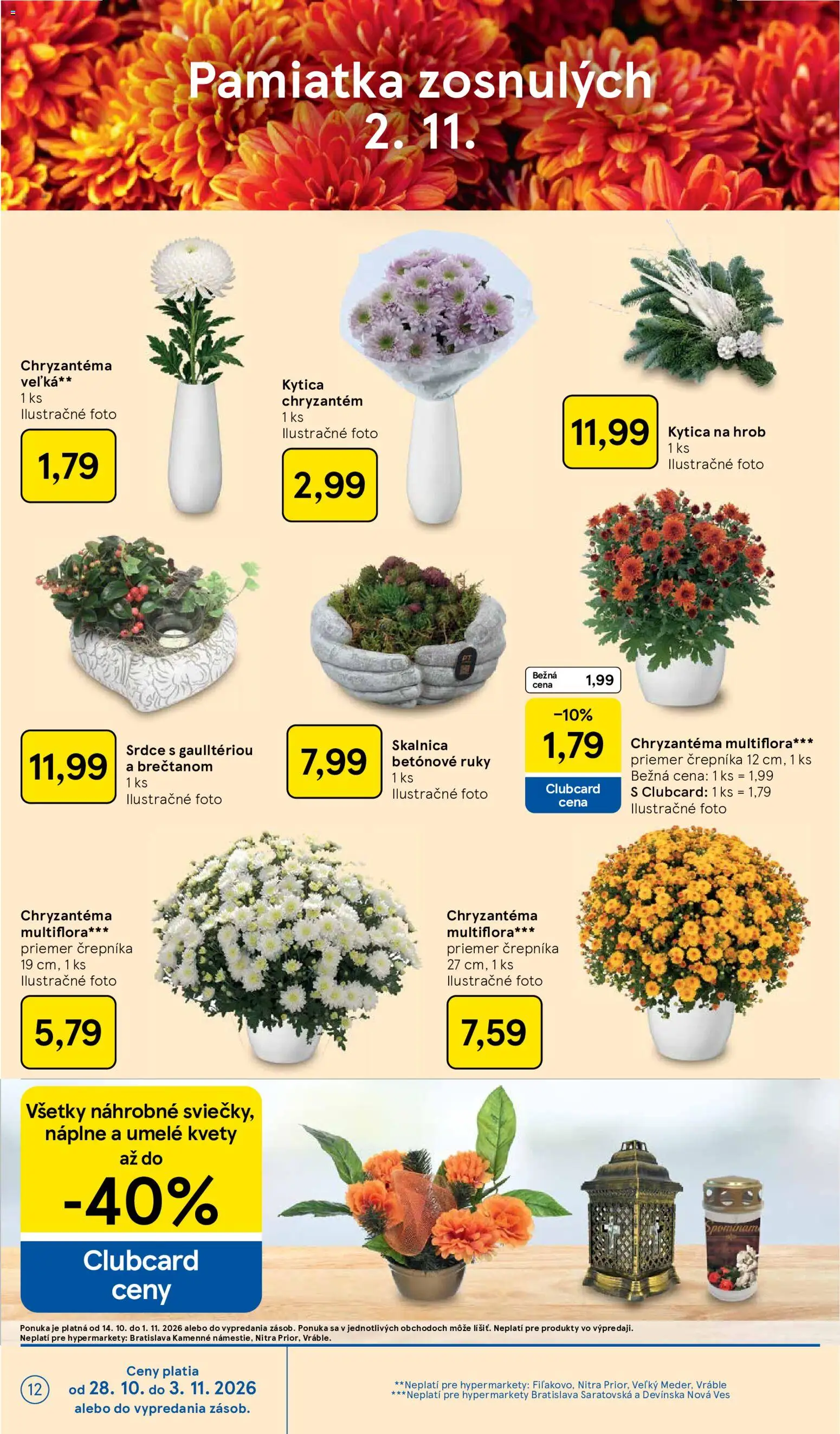 Náhľad Tesco letáku platného od 28.10.2026