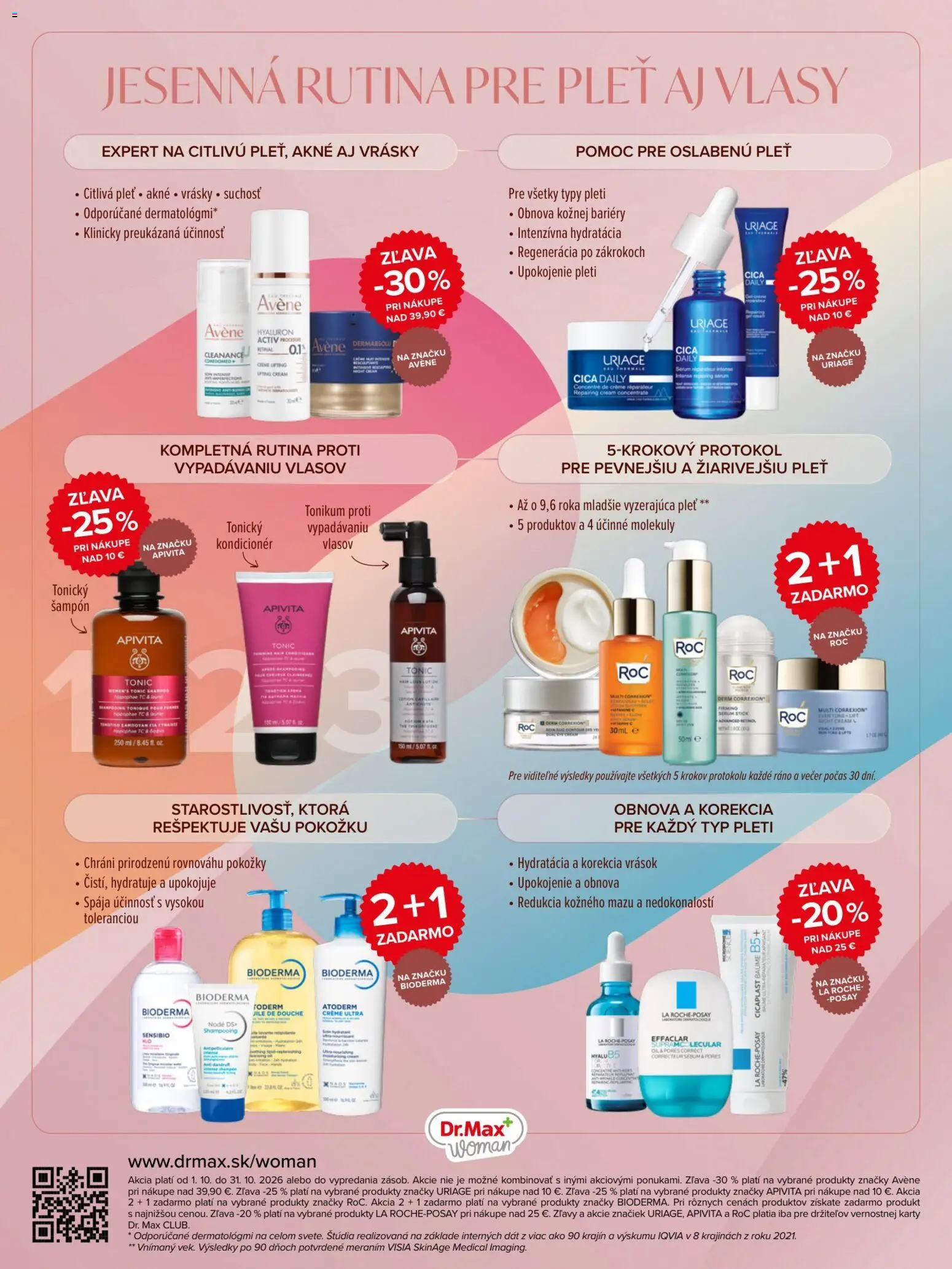 Náhľad Dr. Max letáku platného od 01.10.2026 - Bioderma, Avene, Tonic, Šampón, Kondicionér