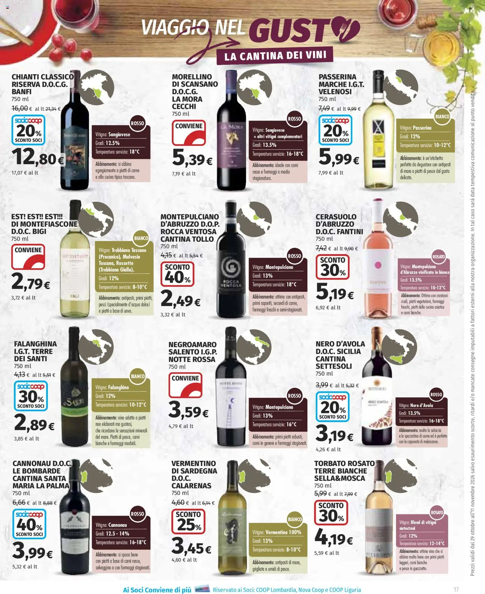 Anteprima dell'opuscolo COOP volantino Superstore dal negozio COOP valido da 29/10/2026 - Pesce, Vino, Carne, Piatti, Rossetto, Salsiccia, Data