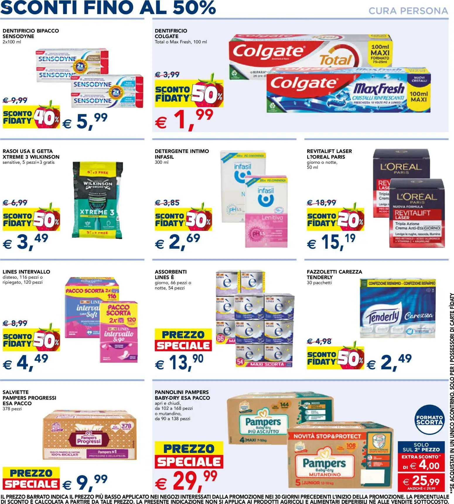 Anteprima dell'opuscolo Esselunga S volantino dal negozio Esselunga S valido da 22/10/2026 - Crema, Intimo, Basso, Pannolini, Dentifricio, Detergente intimo, Fazzoletti, Detergente