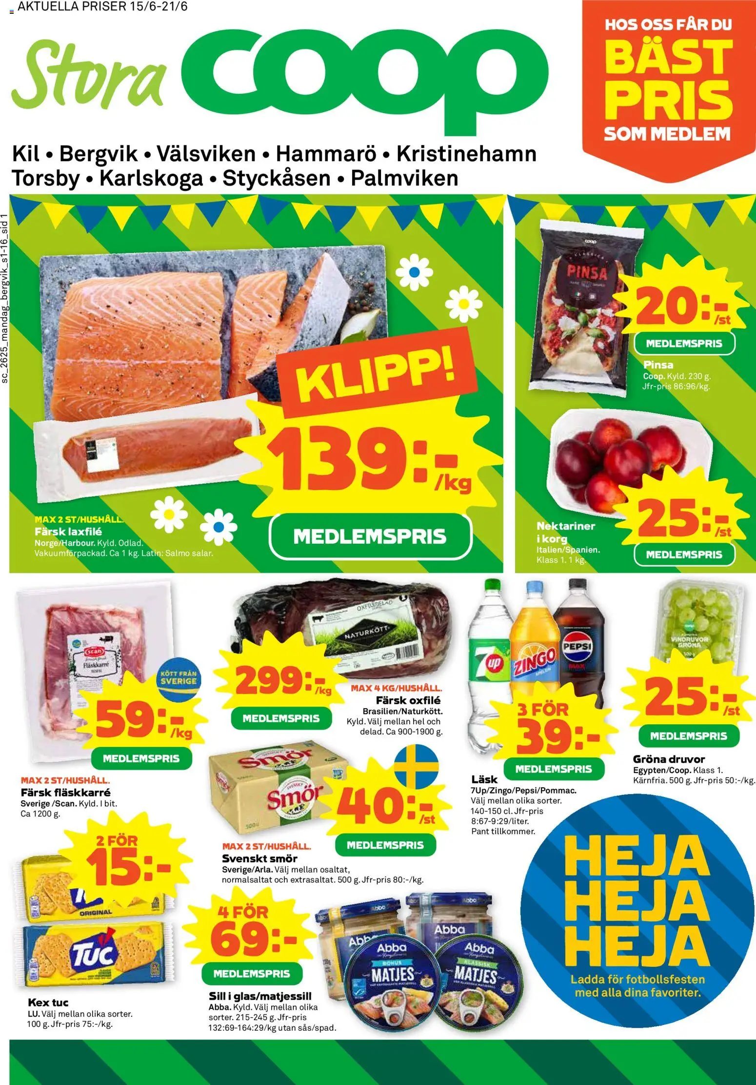 Förhandsgranska reklamblad Stora Coop erbjudanden från butik Stora Coop gäller från 15/06/2026