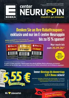 Vorschau von dem Prospekt des Geschäftes Edeka, gültig ab dem 21.09.2026
