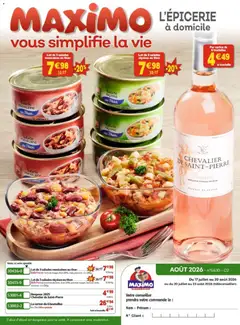 Prévisualisation de Maximo catalogue epicerie du magasin Maximo formulaire valide 17/07/2026