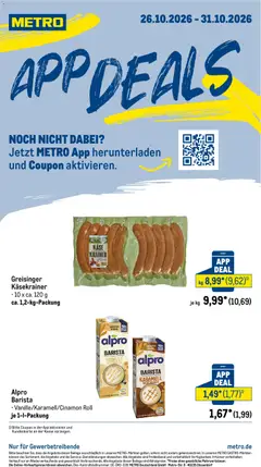 Vorschau von dem Prospekt des Geschäftes Metro, gültig ab dem 26.10.2026