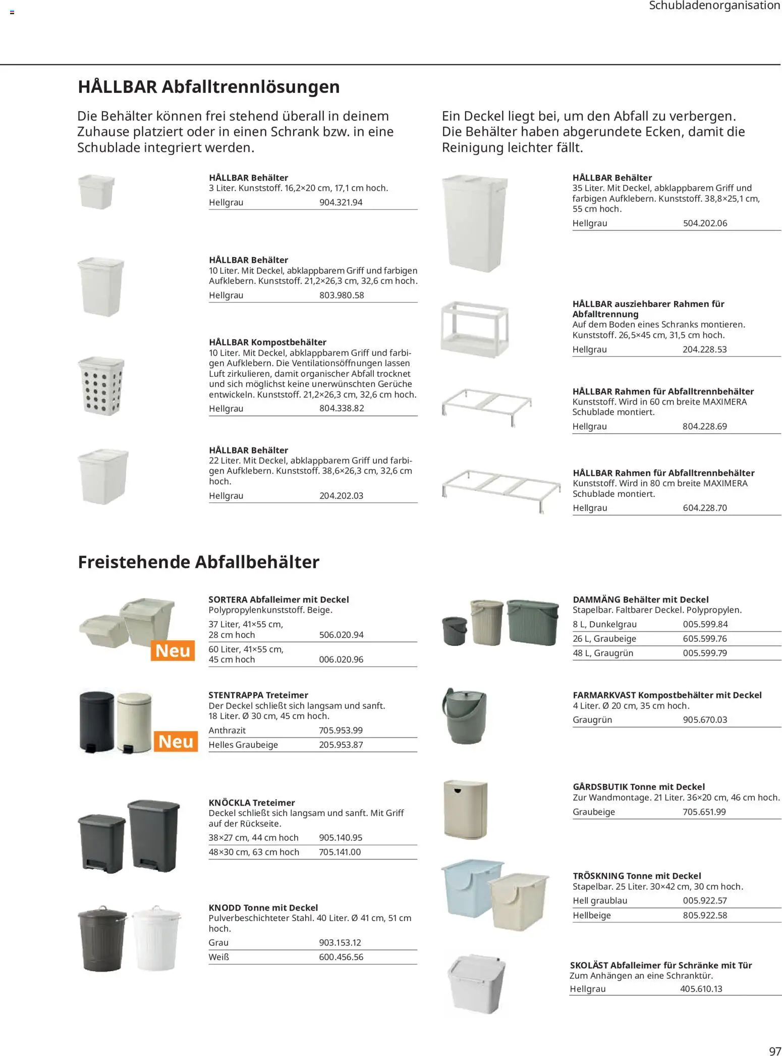 Vorschau von dem Prospekt des Geschäftes Ikea, gültig ab dem 16.09.2026 - Schrank, Tür, Abfalleimer