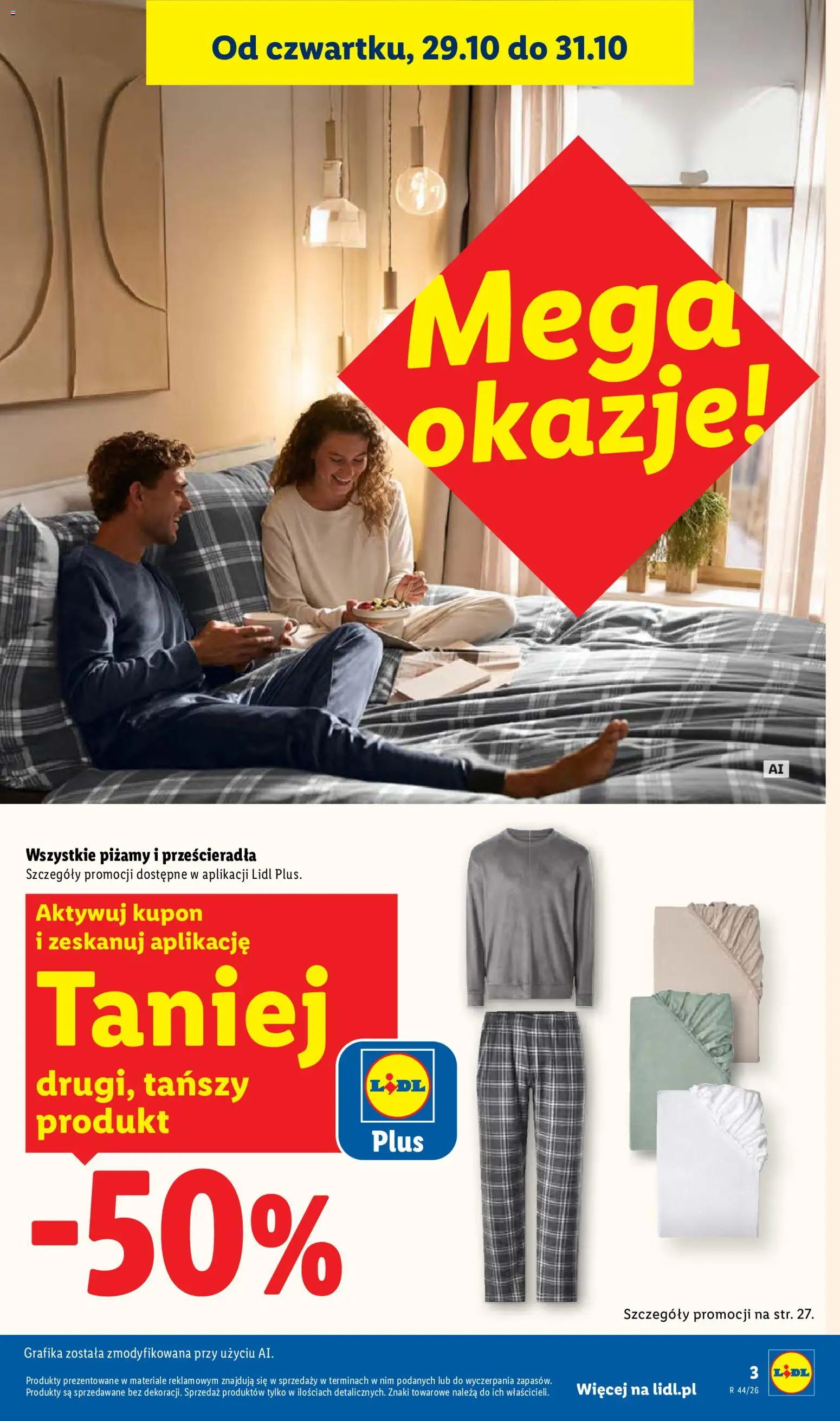Pogląd gazetki "Lidl Katalog" ze sklepu Lidl ważnej od 26.10.2026 - Piżama męska, Piżama, Prześcieradło, Prześcieradło z gumką, Przescieradla