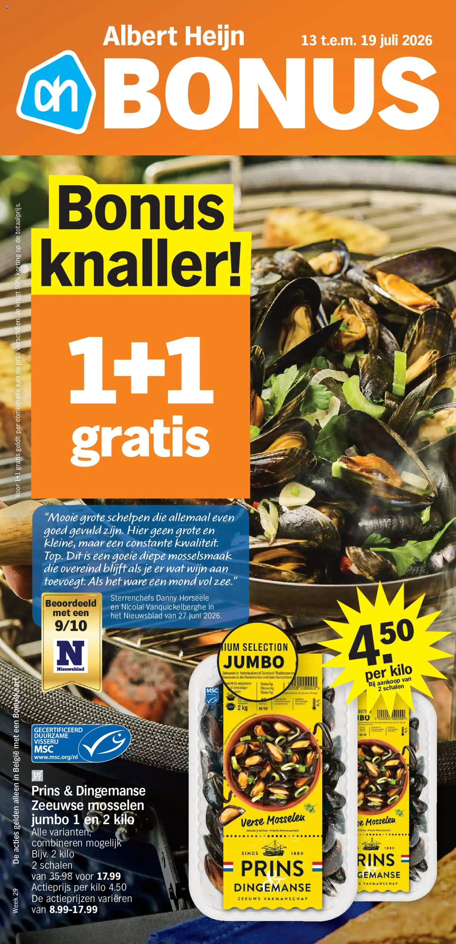 Voorbeeld van Albert Heijn Folder week / de la semaine 29 van winkel Albert Heijn geldig vanaf 13/07/2026